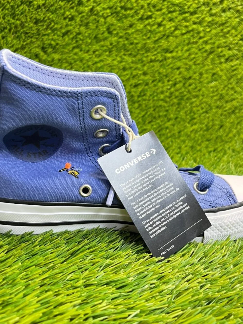 Converse Chuck Taylor All Star Womens Size 5.5 Blue White Athletic Shoes Sneaker - Picture 4 of 10